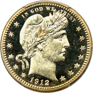 image for: 1912 25c PCGS Proof 66 CAM