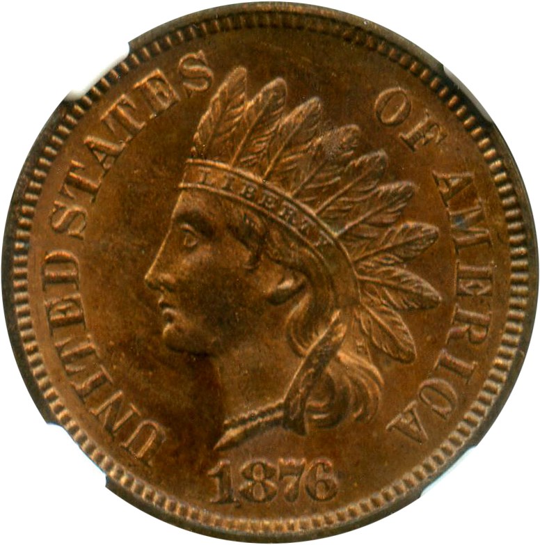 image for: 1876 1c NGC MS64 RB
