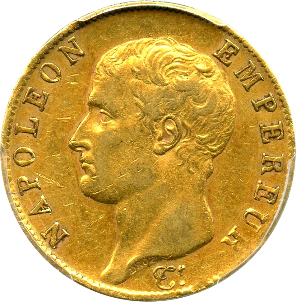 image for: France: AN13-A Gold 40 Franc PCGS AU53 (KM-664.1)