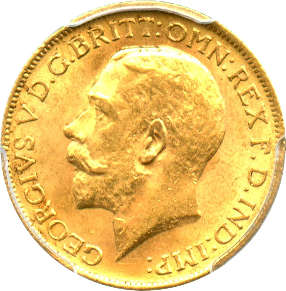 image for: Great Britain: 1912 Gold Sovereign PCGS MS63 (S-3996, KM-820) .2355oz Gold