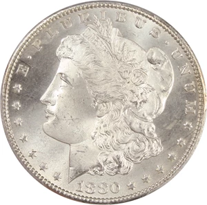image for: 1880/9-S $1 PCGS MS67