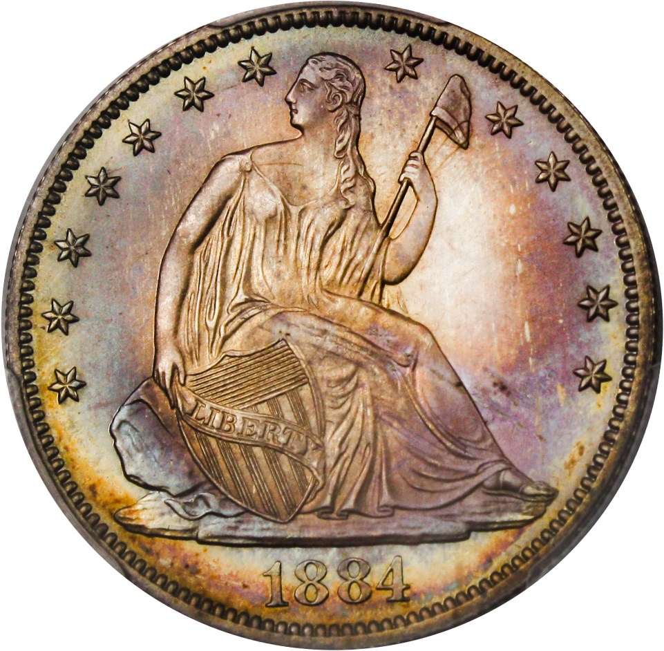 image for: 1884 50c PCGS/CAC Proof 66
