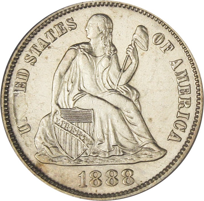 image for: 1888 10c PCGS/CAC Proof 61