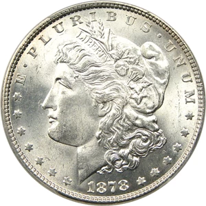 image for: 1878 7TF $1 PCGS MS66 (Reverse of 1878)