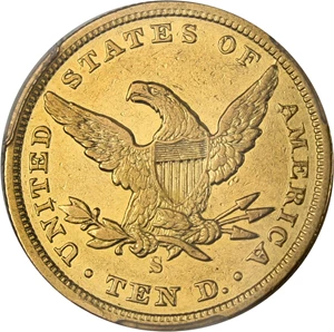 image for: 1856-S $10 PCGS XF45