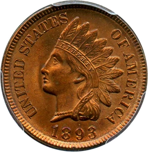 image for: 1893 1c PCGS MS64 RB