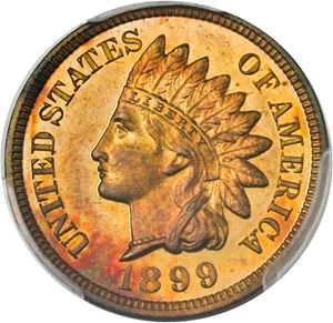 image for: 1899 1c PCGS Proof 66 RD