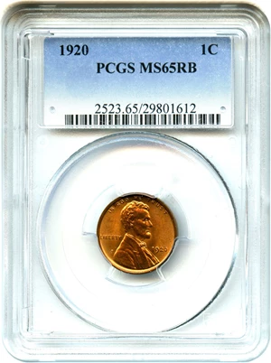 image for: 1920 1c PCGS MS65 RB