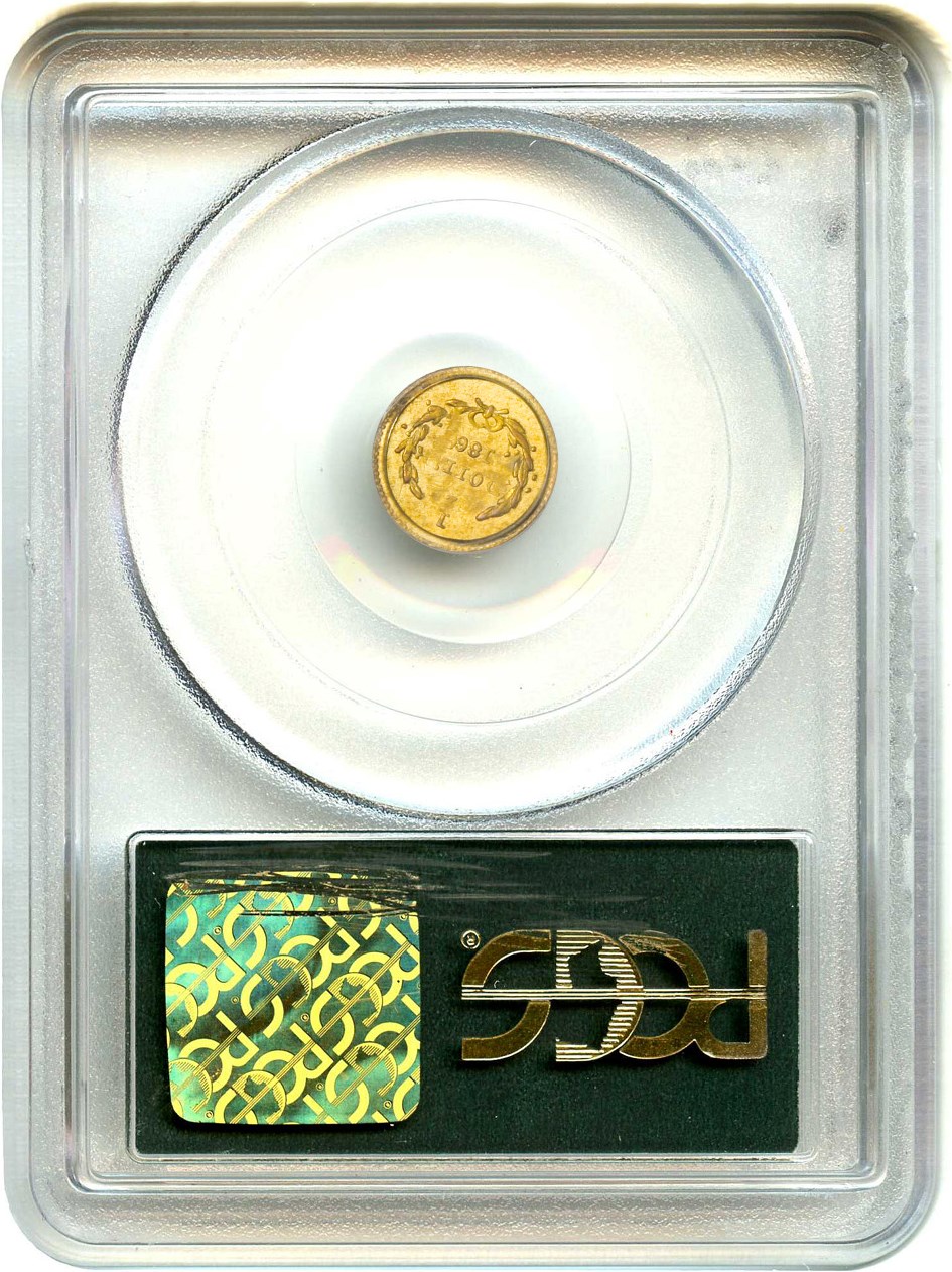 image for: California Fractional Gold: 1866 50c PCGS MS63 (BG-1006, OGH)