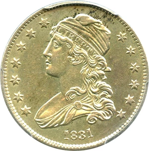 image for: 1831 25c PCGS AU58 (Large Letters)