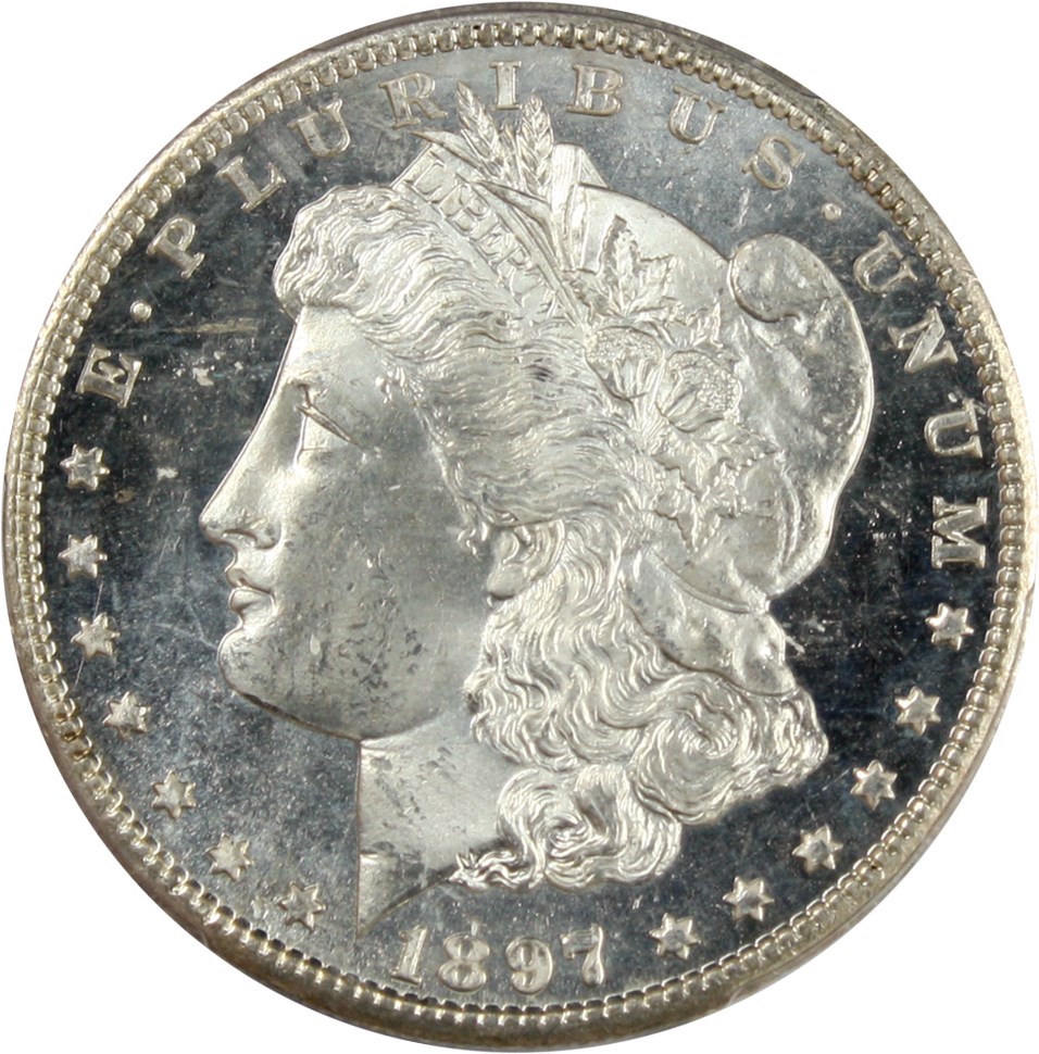 image for: 1897-S $1 PCGS Secure MS65 DMPL