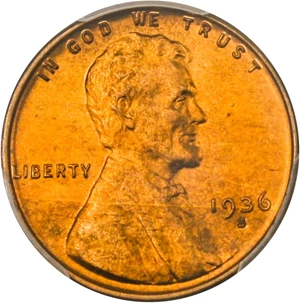 image for: 1936-S 1c PCGS/CAC MS67 RD - No Reserve!