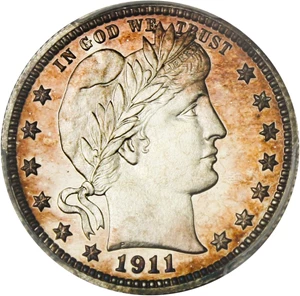image for: 1911 25c PCGS Proof 65 CAM