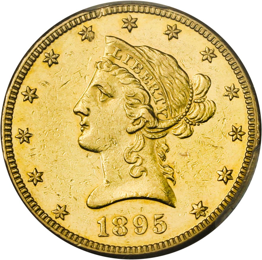 image for: 1895-O $10 PCGS AU55