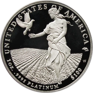 image for: 2011-W Platinum Eagle $100 PCGS Proof 69 DCAM