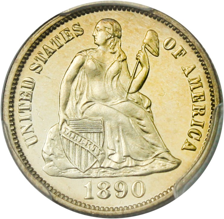 image for: 1890 10c PCGS/CAC Proof 64 CAM