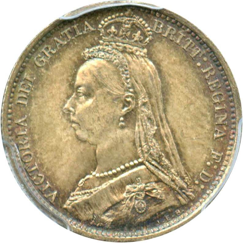 image for: Great Britain: 1888 6D PCGS Secure MS66 (S-3929, KM#760)