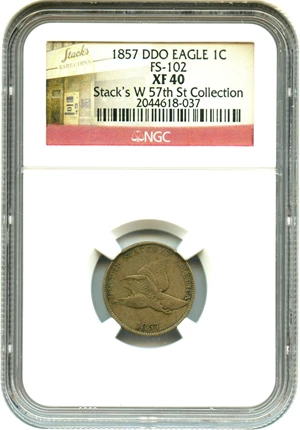 image for: 1857 Flying Eagle 1c NGC XF40 (Doubled Die Obverse, FS-102)