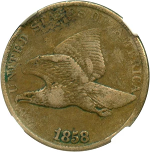image for: 1858/7 Flying Eagle 1c NGC VF30 (FS-301)