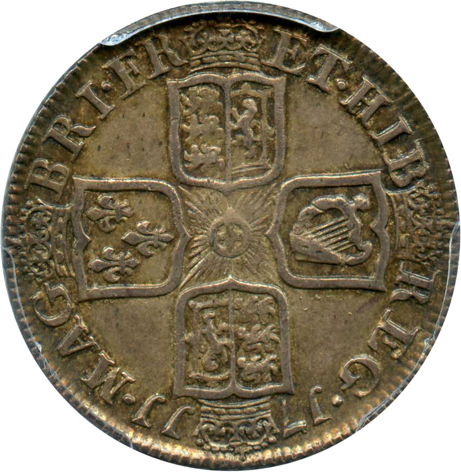 image for: Great Britain: 1711 Shil PCGS Secure AU55 (S-3618, 4th Bust, KM-533.2)