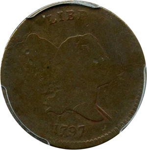 image for: 1797 1/2c PCGS/CAC AG-3 (1 Above 1)