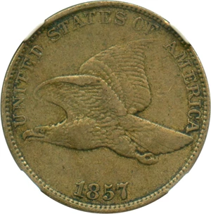 image for: 1857 Flying Eagle 1c NGC XF40 (Doubled Die Obverse, FS-102)