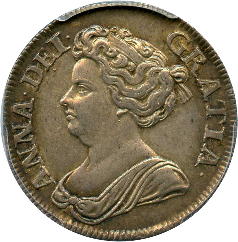 image for: Great Britain: 1711 Shil PCGS Secure AU55 (S-3618, 4th Bust, KM-533.2)