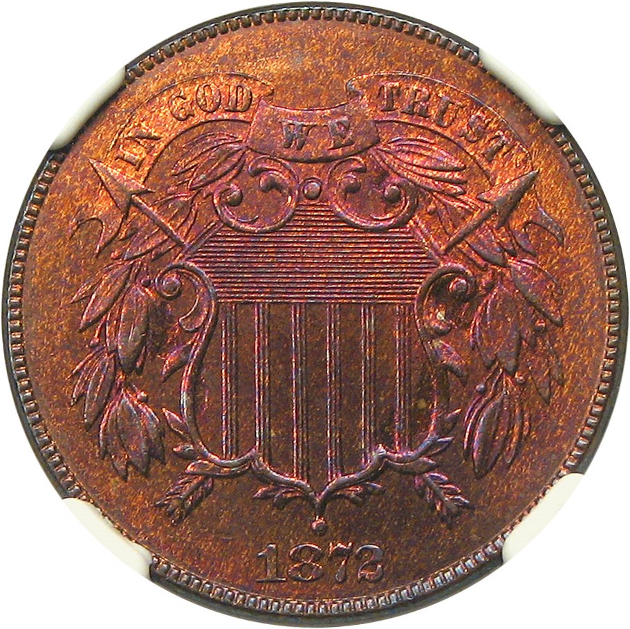 image for: 1872 2c NGC MS65 RB (DDO, FS-101) - No Reserve!