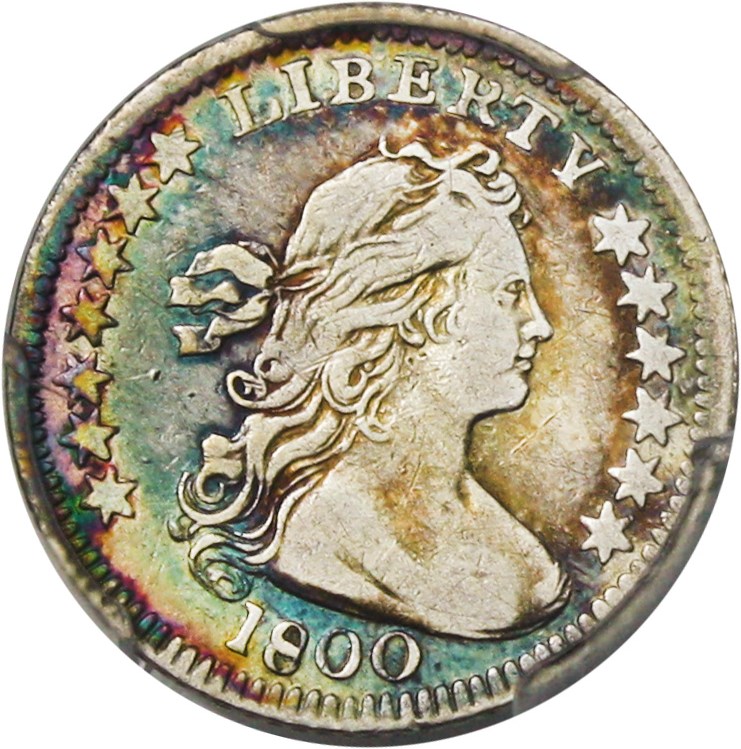 image for: 1800 H10c PCGS/CAC VF25 (LIBEKTY)