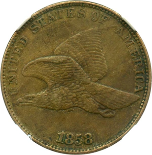 image for: 1858/7 Flying Eagle 1c NGC XF45 (FS-301)