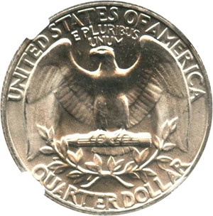 image for: 1967 25c NGC MS67