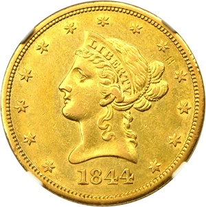 image for: 1844-O $10 NGC AU55