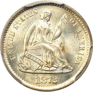 image for: 1872-S H10c PCGS MS67 (Mintmark Below Wreath)