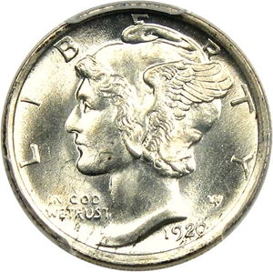 image for: 1920-S 10c PCGS MS65 FB