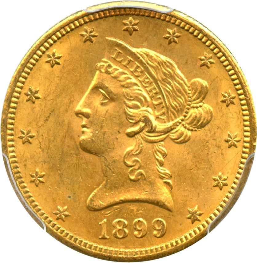 image for: 1899-O $10 PCGS MS62