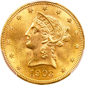 image for: 1903 $10 PCGS MS64 - Vault Value!