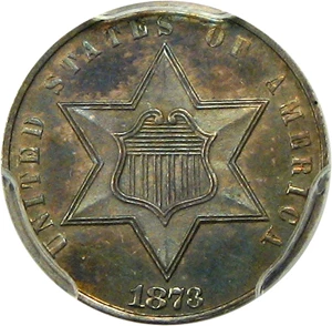 image for: 1873 3cS PCGS Proof 64