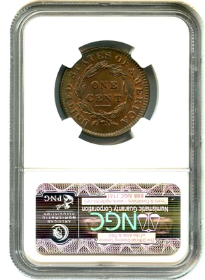 image for: 1832 1c NGC MS64 BN (Large Letters)