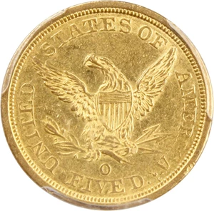 image for: 1843-O $5 PCGS AU50 (Large Letters)
