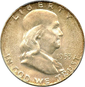 image for: 1953-D 50c PCGS MS65