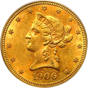 image for: 1906-S $10 PCGS AU58 - No Reserve!