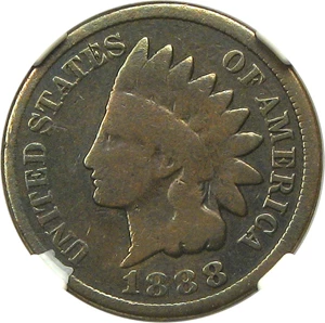 image for: 1888/7 1c NGC Good-6 BN (FS-301)