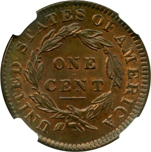 image for: 1832 1c NGC MS64 BN (Large Letters)