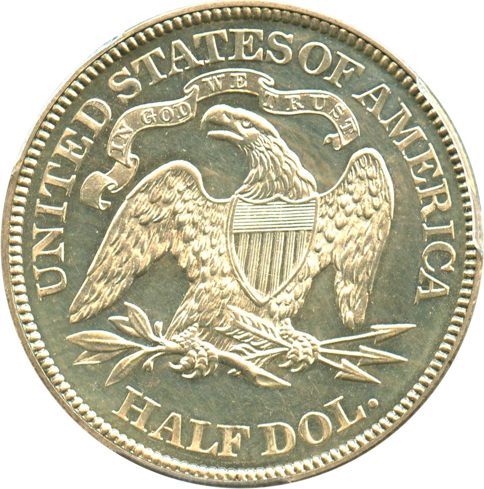 image for: 1869 50c PCGS Proof 62 CAM