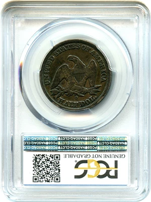 image for: 1858-O 50c PCGS Genuine VG Details (Cleaning)
