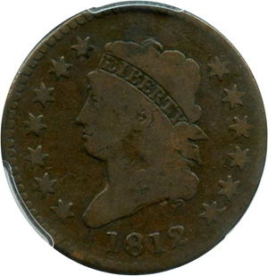 image for: 1812 1c PCGS VG-8 (Large Date)
