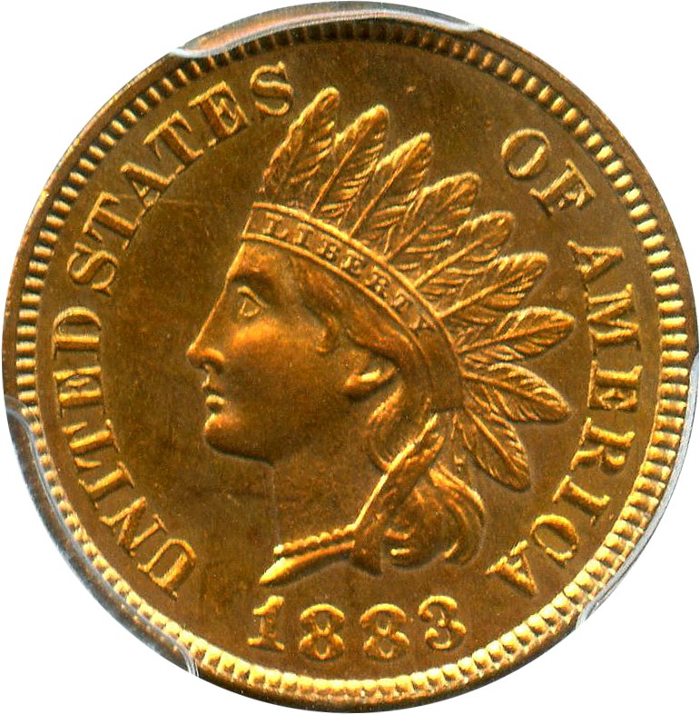 image for: 1883 1c PCGS/CAC Proof 65 RD