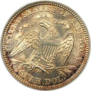 image for: 1866 25c PCGS/CAC MS64 - DLRC Discounts!