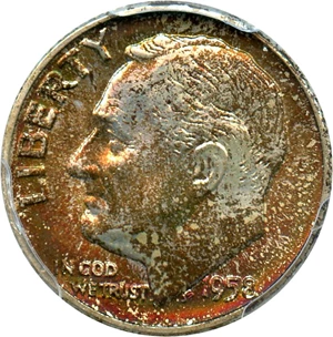 image for: 1958-D 10c PCGS MS66+ FB