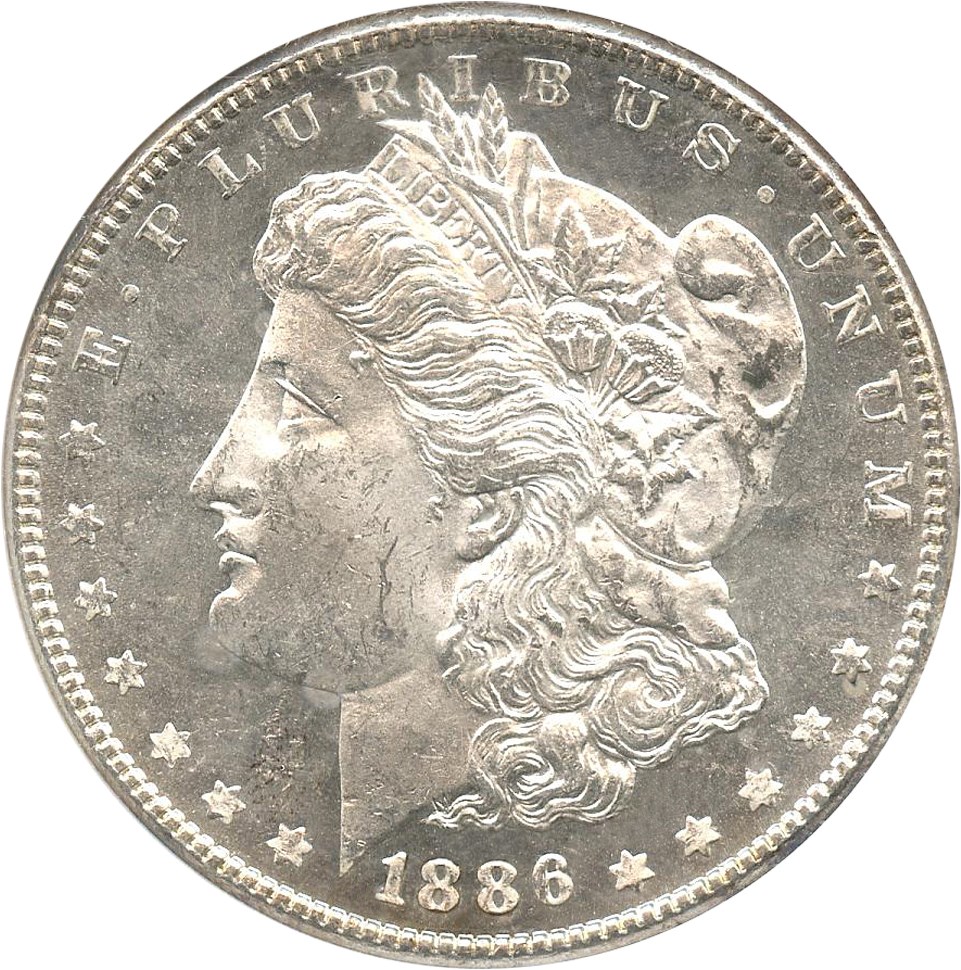 image for: 1886 $1 NGC MS62 PL